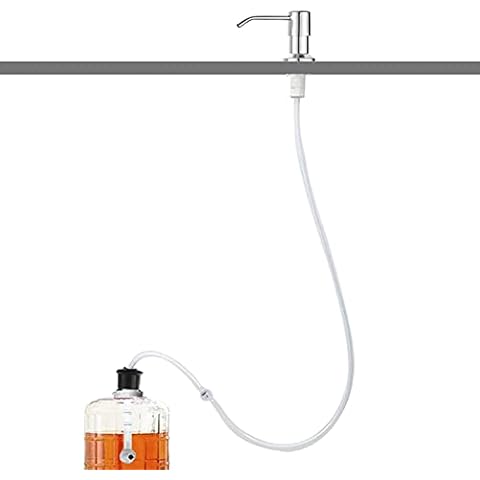 Kitchen Liquid Soap Dispenser, Black Abs Plastic Sink, Built-in Fluid Pump, Bathroom Extension / Dispenser (Plating) Cover
