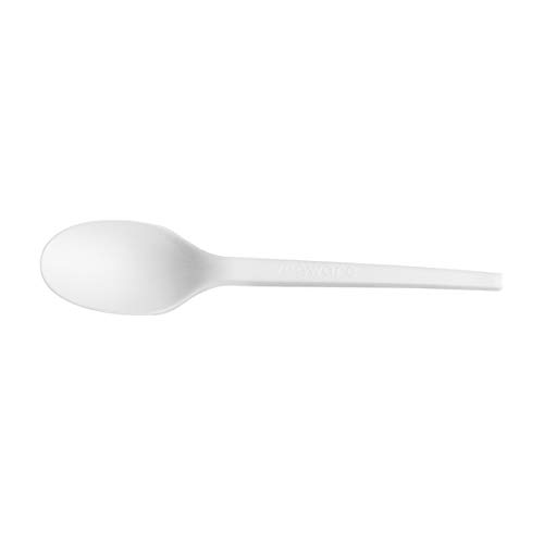 Vegware VW-SP6.5 6.5in compostable CPLA Spoon (Case of 1000)
