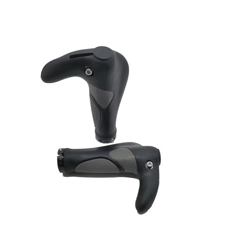 NEIMENG Puños de Manillar de Bicicleta de Cuerno de Buey, de Goma Antideslizante, for Manillar de Bicicleta de montaña, con Bloqueo Bilateral