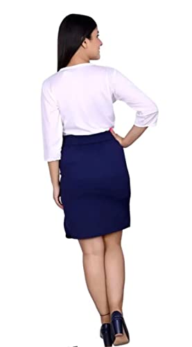 Image of Polycotton Skirt Top Set for Girls Fancy Skirt with White Top for Girls Kids