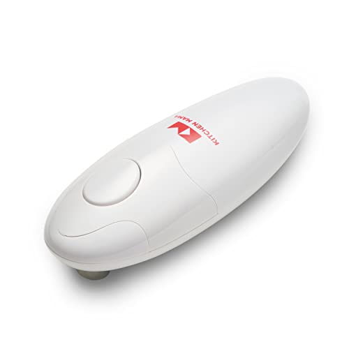 Comparison: Best Automatic Can Opener 7 Kitchen Mama Auto Electric Can Opener: Open Your Cans with A Simple Press of Button - Automatic, Hands Free, Smooth Edge, Food-Safe, Battery Operated, YES YOU CAN (White)