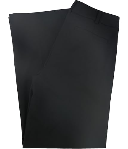 Womens Pleated Casual Wide Leg Pants, Black, 10P2