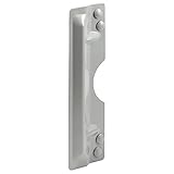 Prime-Line MP4585 Out Swinging Door Latch Protector, Gray, Pack of 1