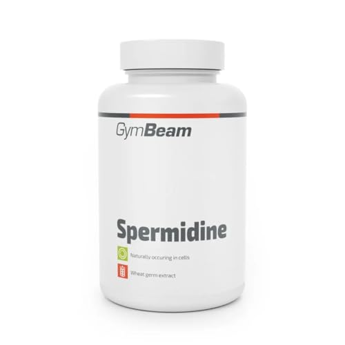 GymBeam Spermidin Kapseln - Natürlicher Extrakt von Weizenkeimen fördert Zellwachstum & Stoffwechsel optimale Spermidin-Menge für Vitalität & gesundes Altern 90 Kapseln