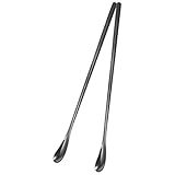 DEARMAMY 2個 爬虫類用ペットフードスプーン 小型耐久ステンレス製 長柄 トカゲや小動物の餌やりに 固形 液体兼用コンパクト設計