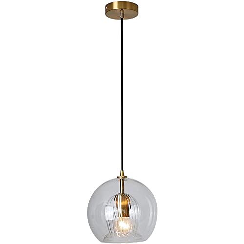 Pendentif en verre globe moderne 20cm suspension luminaire pour salon
