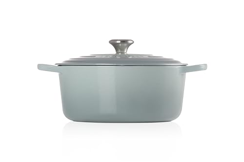 Image of Le Creuset Enameled Cast Iron Signature Round Dutch Oven, 7.25 qt., Sea Salt