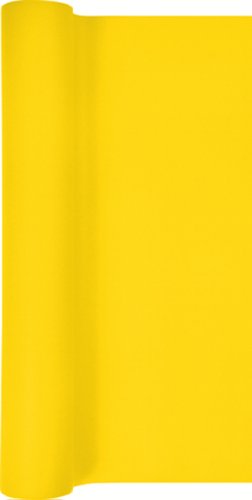 Chemin de table rouleau uni en jaune ruban de table pour fête/anniversaire/mariage/Airlaid/40 cm x 4,90 m