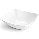 Square White Plastic Serving Salad Bowl 128 oz.