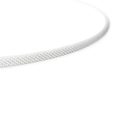 CalDigit Thunderbolt 4 Pro Braided Cable - 40Gbps 240W Power Delivery, Compatible with Thunderbolt 3, Thunderbolt 5, USB4 Type C, MacBook Pro, iMac, iPhone 17 (Pro 0.5m Thunderbolt 4/USB4, White)