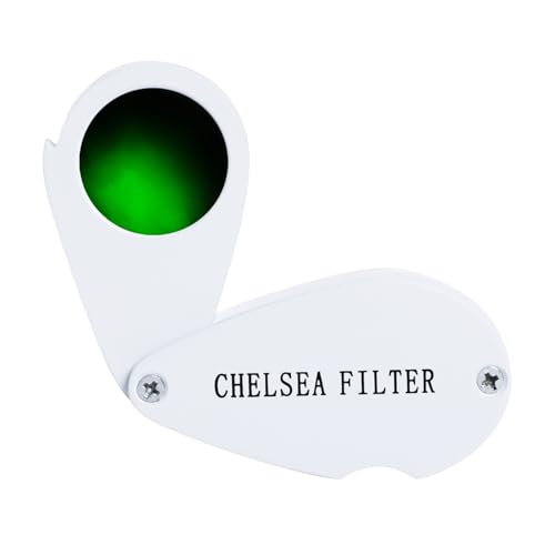 Filtro Chelsea para identificación de Piedras Preciosas - Distingue rápidamente Esmeraldas, rubíes, zafiros y aguamarinas genuinas - Filtro de Vidrio confiable y portátil para gemólogos y joyeros