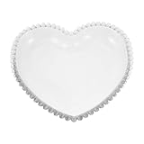 Un cadeau charmant pour les femmes : ce plateau à bijoux en forme de cœur est un présent symbolique pour la saint-valentin, conçu pour les femmes qui apprécient les cadeaux attentionnés d'inspiration vintage. ce plat à bijoux en verre peut également servir de porte-colliers