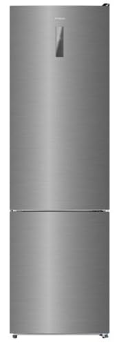 INFINITON Frigorifico Combi FGC-345C20XEM, 330 Litros, 201 cm de Altura, 60 cm de Ancho, No Frost Total, Fast Cooling y Fast freezing, LED Interior, E, Inox