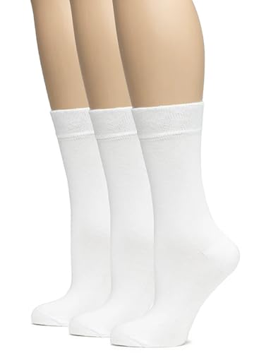 Image of Hugh Ugoli Women's Thin Soft Rayon Derived from Bamboo Crew Socks for Dress, Trouser, Seamless Toe & Non-Binding, 5-8 /9-11
