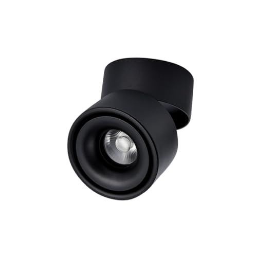 FUTUREORYY 10w Faretto Binario Led Da Soffitto Alluminio Orientabile Luce Da Superficie Angolo Regolabile Cob Installazione Facile Per Interni