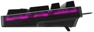 HyperX Eve 1800 β Gaming Keyboard, 1800 Form Factor,10 Zone Customizable RGB Lighting, Built-in Media Buttons, Membrane Switches, β Black - 1