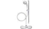 Croydex Bath Shower Mixer Set White & Chrome, 430mm, (AB220022)