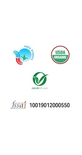 Image of JUST ORGANIK- Organic Raw Sugar 2kg (2 x 1kg) | Desi khand | Raw & Unrefined Sugar |Khandsari sugar | Pack of 2 | Raw Sugar 2Kg | 100% Organic | USDA Certified | Unprocessed Sweetner | Organic Sugarcane juice |Sugar