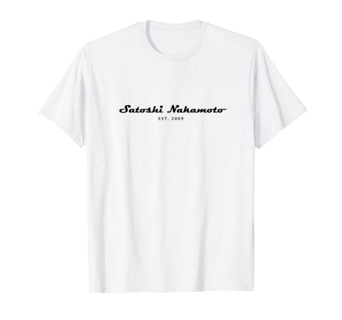 Satoshi Nakamoto Bitcoin White Paper 2009 BTC Standard Camiseta