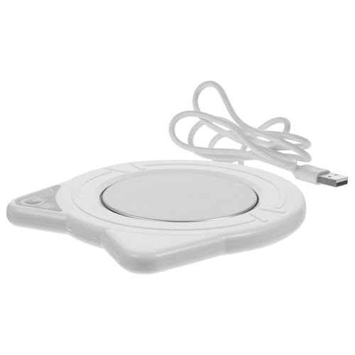 FUNOMOCYA Thermostatic Cup Mat Heated Coaster for Coffee Tea Auto-Off Mug Warmer