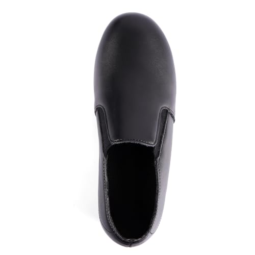 Linodes Unisex-Child Double Elastics Slip on Tap Shoe for Girls and Boys Tap Flat3