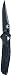 Benchmade - 943 Knife, Clip-Point Blade, Plain Edge, Coated Finish, Black Handle