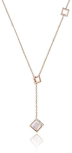 Preisvergleich Produktbild CKAWM Halskette Geometrische Halsketten Mädchen Schmuck Schlüsselbein Halskette Anhänger