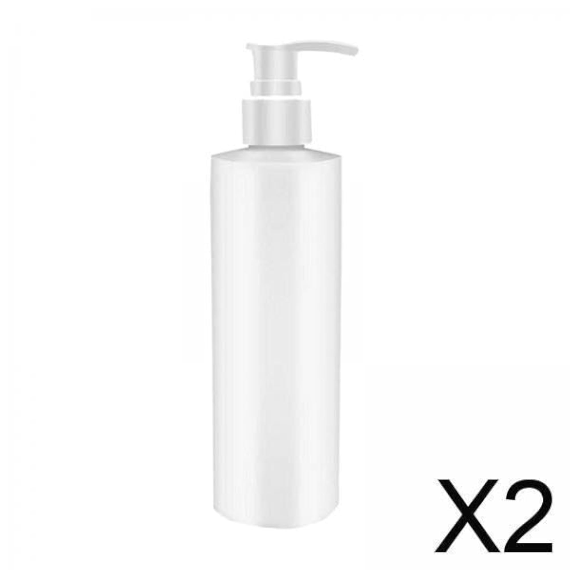2x Professional Massage Oil Bottle with White Pump Head