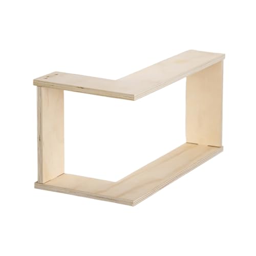 Estante Esquinero De Pared, Construcción Robusta De Doble Capa De Madera, 40 Cm, Estante Esquinero De Madera, Estantes De Pared De Doble Capa, Diseño Que Ahorra Espacio, Para Apartamentos, Hogares, Of