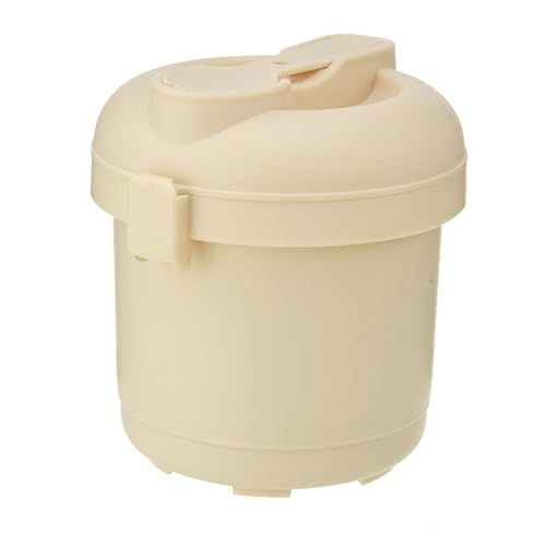 BestYiJo Microwave Rice Cooker Steamer with Removable Dividers & Spoon - Perfect for Cooking Rice, Steaming Vegetables and Reheating Food - Ideal for Students, Professionals, Families