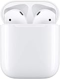 Apple AirPods (2nd Gen) Wireless Ear Buds + Lightning Charging Case + Lightning to USB Cable + 1 Year Limited Warranty