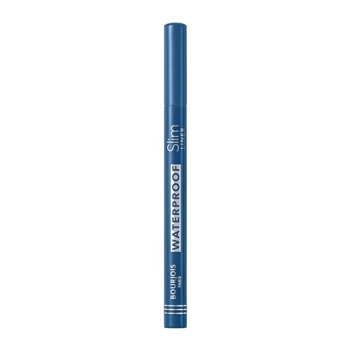 Bourjois Liner Feutre Slim Waterproof Eyeliner, Delineador de ojos resistente al agua, Blue Electric IV, 1ml