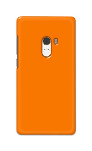 Image of Plain Orange Hard Back Case Cover for Mi Mix 2 / Mi Mix Evo Back Cover -(J5) VNS2229