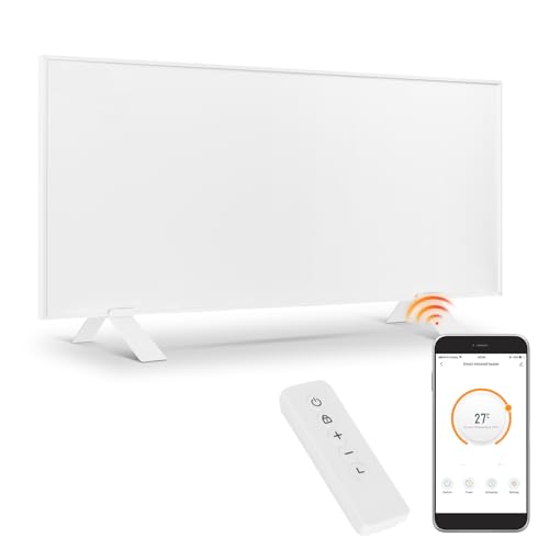 Infrarotheizung WiFi-Steuerung 700 W - Bodenstehend, an der Wand montiert, Infrarot-Heizung energiesparend, mit Fernbedienungsthermostat