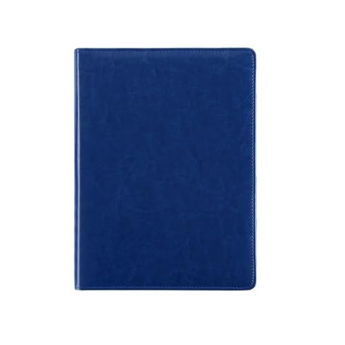 Classeur A5 en cuir bleu avec bloc-notes et porte-stylo pour bureau