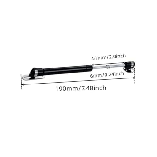 Gas Struts 6 inch 20N/4.4lb for Cabinets - Professional Cabinet Shocks and Gas Struts Black 2Pcs