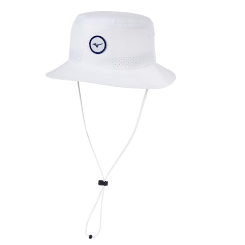 Mizuno Womens Golf Bucket Hat, White, Medium US