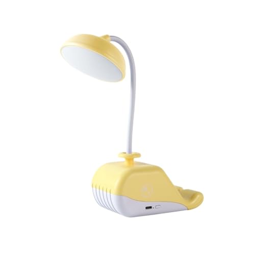 JYARZ Lampara Escritorio para Oficina Lámpara De Escritorio LED Recargable por USB, Portátil, Cuello Cisne Flexible Moderno Flexo Escritorio(Yellow)