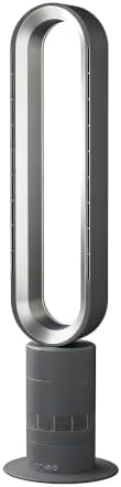 H601 Bladeless Tower Fan, Gray | 10 Fan Speeds for Natural Airflo...