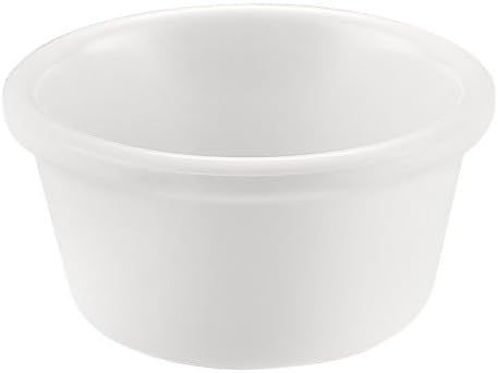 CAC China MRKF-4 White Melamine Ramekin 4 oz., 3 1/4" - 1 dz