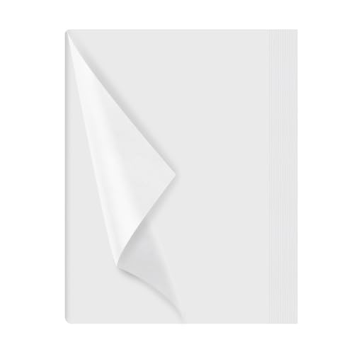 120 Fogli di Carta Velina Bianca, 50x70 cm Tissue Paper da Imballaggio per Fai da Te, Carta Regalo Pasqua, Decorazioni, Matrimonio, Compleanno, Confezioni Regalo, Fiori di Carta, per Confezionare