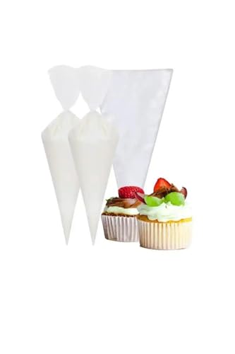 Kullan At; Tek Kullanımlık Krema Sıkma Torbası Seti, Plastik, 37x31x21 cm, 1 Paket, 50 Adet