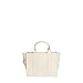 Marc Jacobs Women's The Leather Medium Tote Bag, Cotton/Silver, One Size