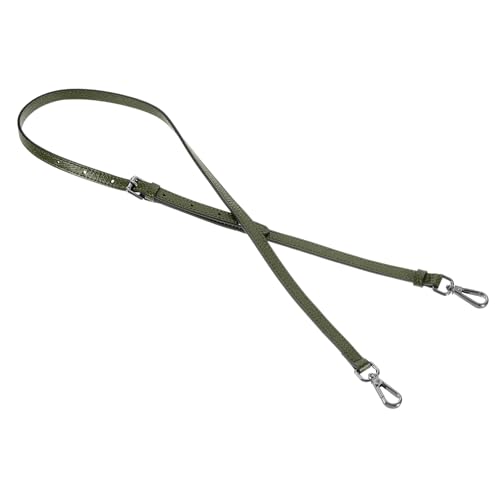 Sangle de sac à main en cuir réglable 94-114 cm vert forêt boucle noire