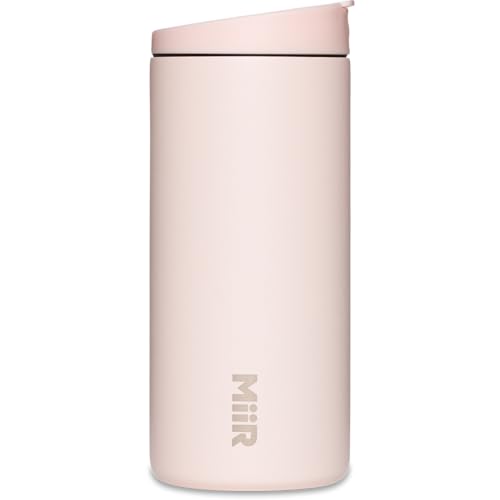 MiiR Flip Traveler 12oz - Double-Wall Vacuum Insulated with Flip Lid, BPA-Free Stainless Steel Construction, Insulated Tumbler for Hot or Cold Drinks