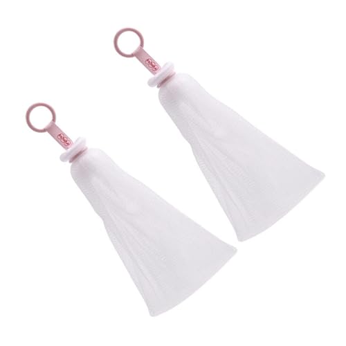 Filets moussants savonnette pp blanc nettoyage visage et bain lot de 2