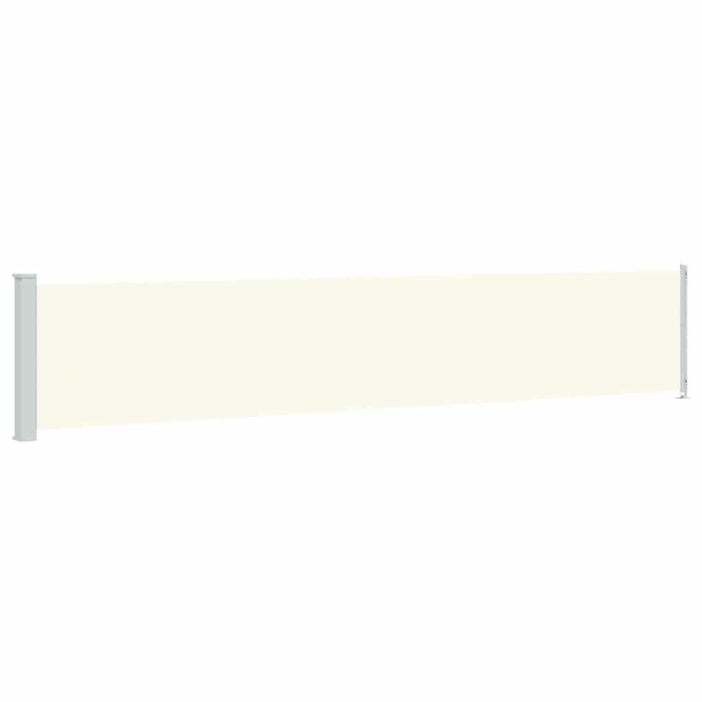 vidaXL Tenda Laterale Retrattile per Patio 117x600 cm Crema