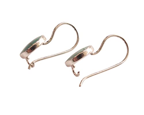 925 Sterling Silver Pear Shape 8X11Mm Reconstructed Turquoise Gemstone Dangle Hook Earrings For Women | Handmade By Miya Jewelry Creations #TOP5