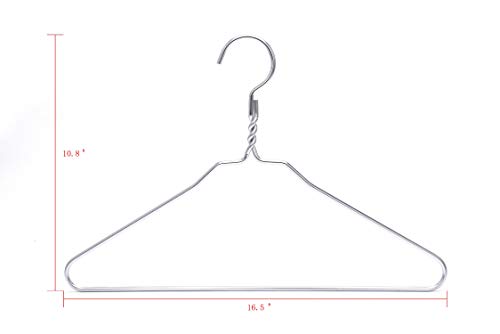 Quality Silver Aluminum Metal Coat Hangers 100-Pack, Heavy Duty Suit Hangers, Heavy-Duty Clothes, Jacket, Shirt, Pants, Suit Hangers(100 Pack) #TOP5