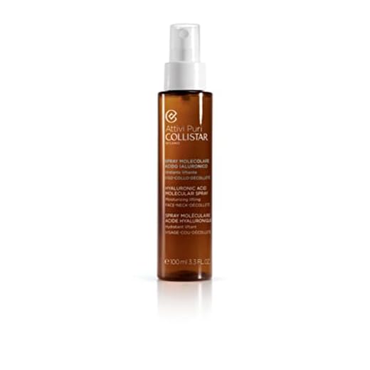 Collistar Attivi Puri Spray Molecular Ácido Hialurónico, Hidratante y Lifting para Rostro, Cuello y Escote, Refresca el Maquillaje y Reduce Arrugas, Todo Tipo de Piel, 100 ml